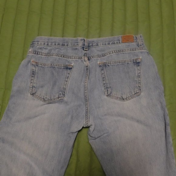 GOOD DISTRESS worn OLD NAVY faded frayed holes clean 16L - Picture 9 of 10